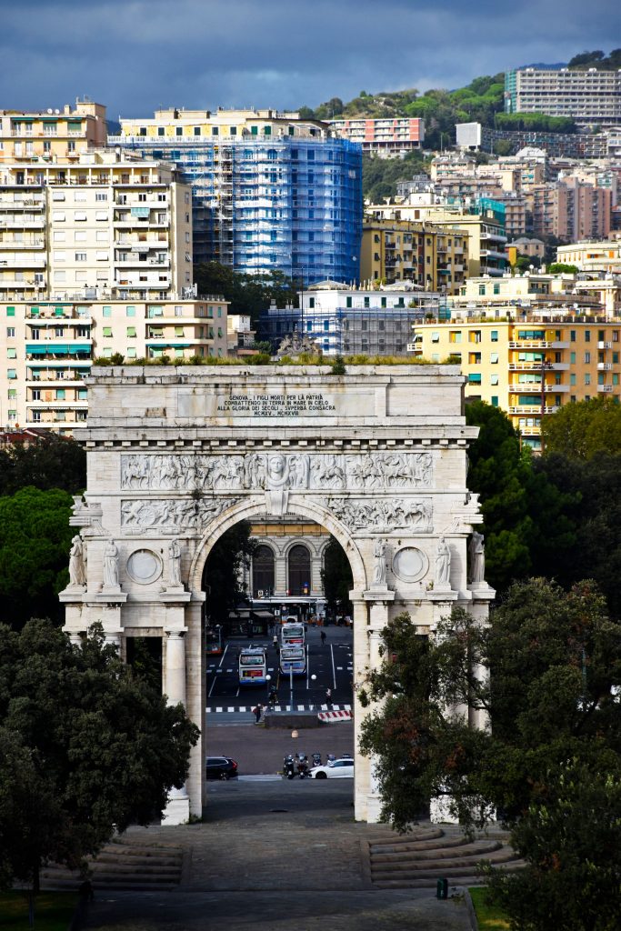 Blick auf Sehenswürdigkeit in Genua