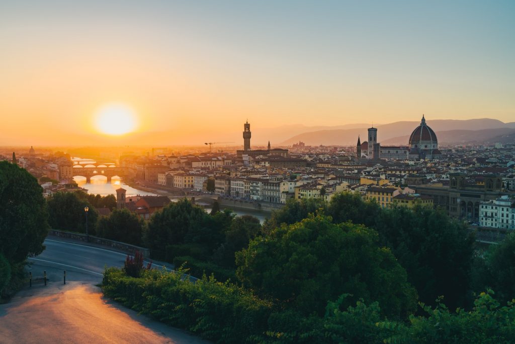 Florenz beim Sonnenuntergang